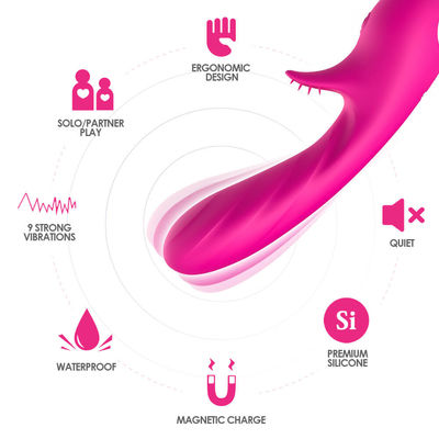 Sexe stimulant de remplissage magnétique Toy For Male And Female de vibrateur de tache de G