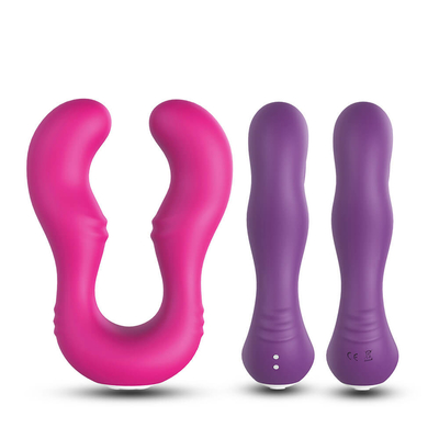 Sexe rechargeable confortable Toy Double Penetration Lesbian de vibrateur de tache du silicone G