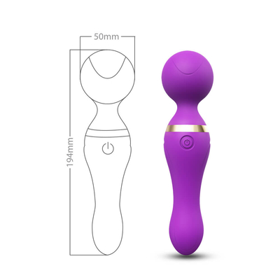 La masturbation femelle de soulagement de taille de fatigue adulte d'épaule joue le flirt de baguette magique de poids du commerce