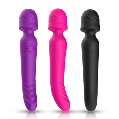 Chauffage intelligent de silicone de poids du commerce de baguette magique de Massager extrémité Bendable molle de cou de double