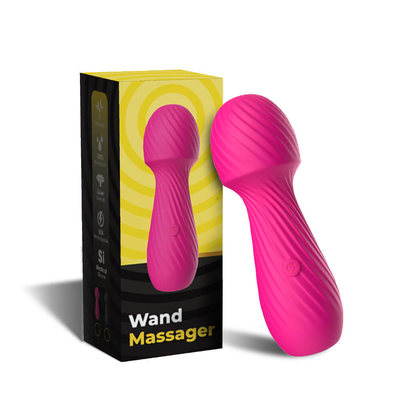 Orgasme clitoridien femelle rechargeable de mamelon d'USB de vibrateur de baguette magique de Mini Portable poids du commerce