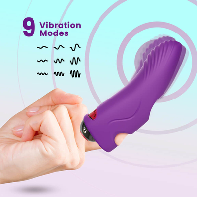 Jouet rechargeable sans fil de massage de Mini Sex Finger Vibrator Body d'adulte