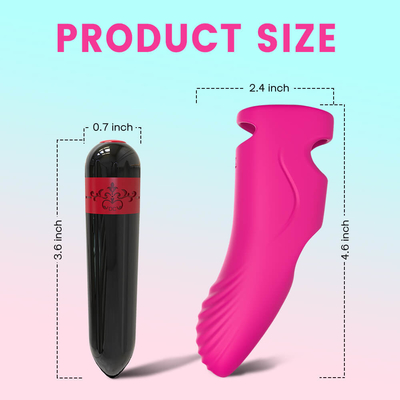 Jouet rechargeable sans fil de massage de Mini Sex Finger Vibrator Body d'adulte