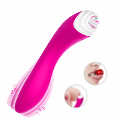 Stimulateur de Licker de langue de vibrateur de godemiché, Massager imperméable de stimulation de vagin