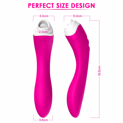 Stimulateur de Licker de langue de vibrateur de godemiché, Massager imperméable de stimulation de vagin
