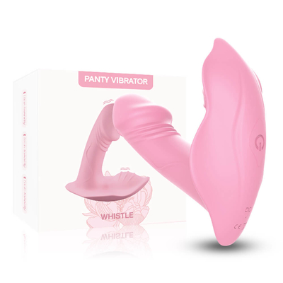 Vibromasseur portable de tache du silicone G de culotte à télécommande, jouet de sexe de vibrateur de gode