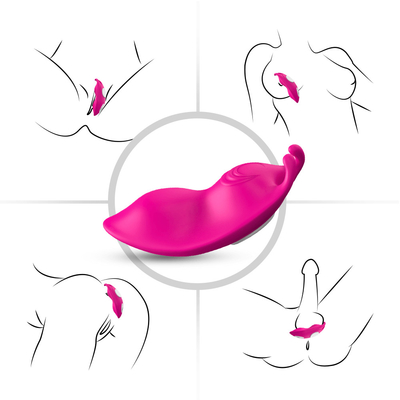 Vibrateur personnel Bunny Clitoris Stimulation de culottes d'agrafe magnétique de résistant à l'eau