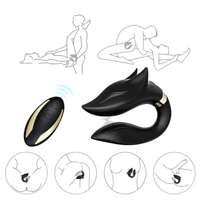 Double vibrateur à télécommande de sexe de stimulateur de vagin de massage de corps de moteurs pour des couples