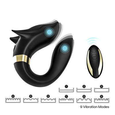 Double vibrateur à télécommande de sexe de stimulateur de vagin de massage de corps de moteurs pour des couples