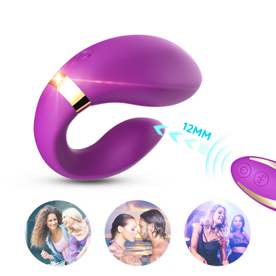 Jouets adultes de taquinerie de couples de vibraphone à distance de Massager de doubles de moteurs préliminaires de vibration