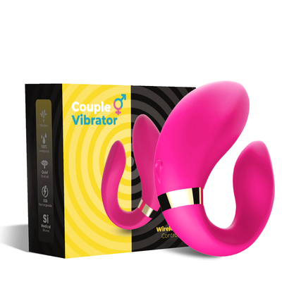Jouets adultes de taquinerie de couples de vibraphone à distance de Massager de doubles de moteurs préliminaires de vibration