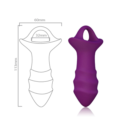 Le sexe de massage de prostate joue la prise anale de silicone avec à télécommande