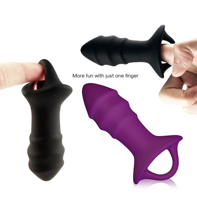 Le sexe de massage de prostate joue la prise anale de silicone avec à télécommande