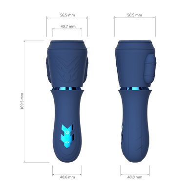 Baguette magique de poids du commerce d'hommes - le gland exerce le Massager de Masturbator de vibrateur de tasse 10 fréquences, doubles moteurs