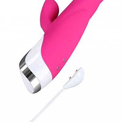 Langue heureuse de vibrateur de lapin de 10 fréquences léchant le stimulateur de clitoris de vibrateur