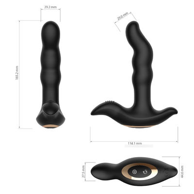 Jouet masculin de sexe de Massager de prostate de prise de 75 minutes de silicone anal à télécommande de vibrateur