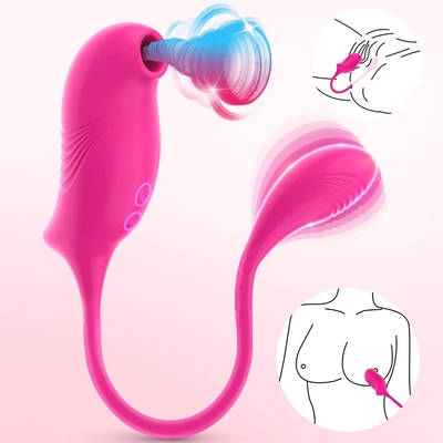 Jouet de succion sans fil de sexe de vibrateur