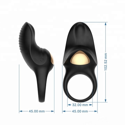 Le silicone a gravé le coq de vibration que les anneaux couplent des jouets de sexe tout le roi de conquête