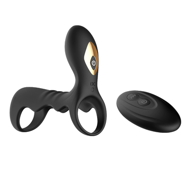 Doubles hommes de Ring Cock Vibrating Ring For de pénis de silicone à télécommande de FDA