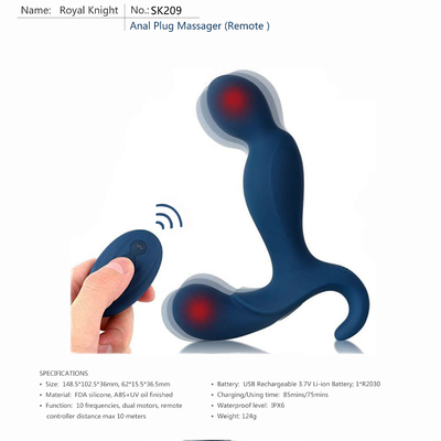 OEM d'ODM de prostate adulte à télécommande de 80 jouets de minutes vibrateur anal Li Ion Battery
