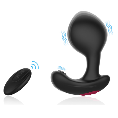Le sexe anal de prise de bout de double de moteur radio anale gonflable énorme de prise joue à télécommande