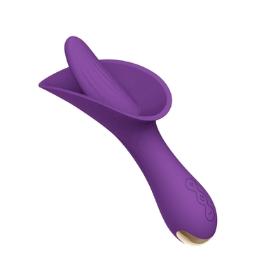 Vibrateur mou 166.5*73.6*56.5mm de godemiché de stimulateur oral de langue de vibrateur de balle de Clit