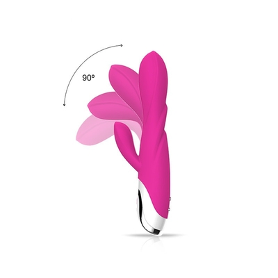 Double godemiché de vibrateur de lapin de 80 minutes avec amour Toy For Lady de vibrateur de Clit 213*64*38mm