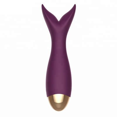 Le dauphin de Massager de stimulation de Clit de silicone de FDA a formé le jouet de sexe de vibrateur de tache de Clit G