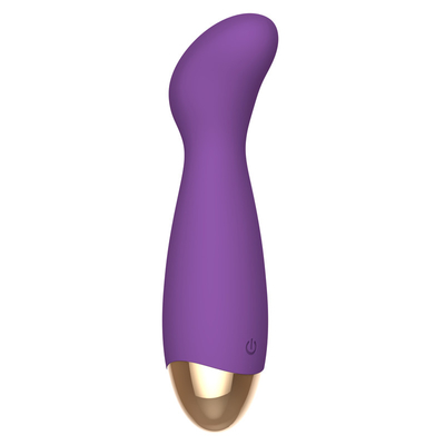 Massager personnel femelle flexible Barbara Purple Silicone Vibrator interne de 139.2mm