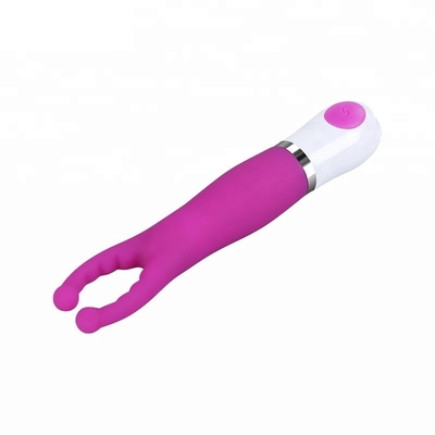 Jouets femelles de débutant de vibrateurs de lapin en gros de silicone