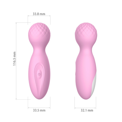 12 sexe Toy Mini Wand Massager de vibrateur de tache du silicone G de satin de fonction de la vitesse 10