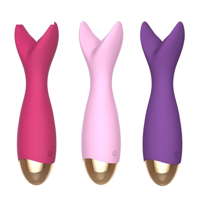 Massager électrique de baguette magique Clit de vibrateur en &quot;y&quot; rechargeable de vibrateur d'ODM USB