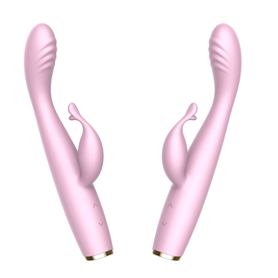 Vibrateur silencieux de lapin de G de tache moteur femelle anal mou sans fil de vibrateur de double