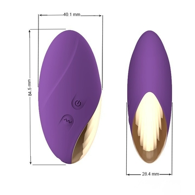 les jouets puissants de stimulation de Clit de vibrateur de balle de pourpre de 40.1mm imperméabilisent la boule d'amour