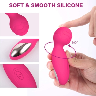 Massager de baguette magique de Mini Electric Sex Wand Vibrator de Massager de baguette magique de poids du commerce de silicone de 34.5mm