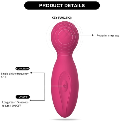 Massager sans fil arrière de corps de baguette magique de 12 poids du commerce de modes de cou tenu dans la main puissant de Massager