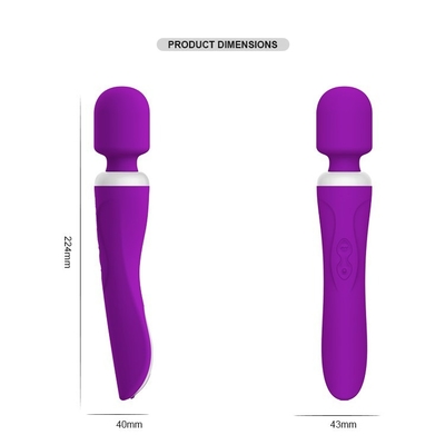 Le godemiché libre femelle du silicone IPX5 fait sur commande joue le vibrateur électrique de Clit 60 minutes 224mm