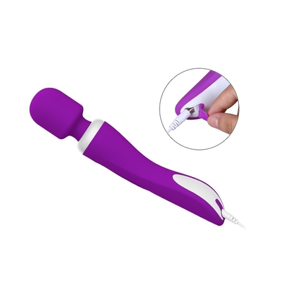Massager personnel femelle fait sur commande de silicone de godemiché de vibrateur imperméable mou de silicone