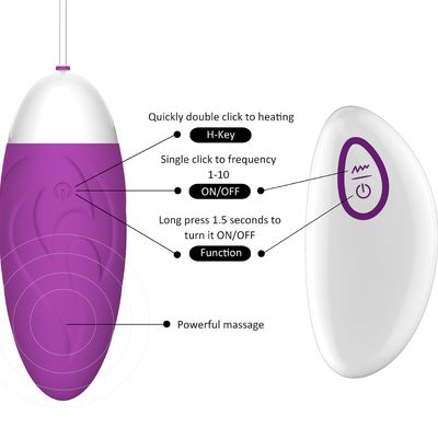 Vibrateur vibrant imperméable silencieux à distance de Toy Massage Eggs Bullet Egg de sexe d'oeufs