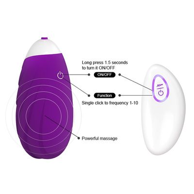 Vibrateur imperméable vibrant d'oeufs de Toy Remote Control Love Eggs de sexe d'oeufs de silicone