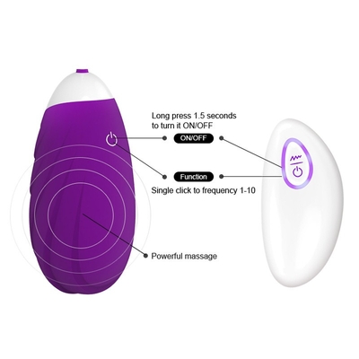 Le sexe Toy Vibrating Love Eggs Remote d'oeufs de silicone commandent le jouet vibrant de sexe de boule