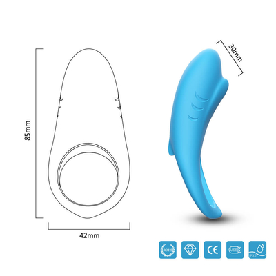Éjaculation flexible de retard de vibrateur de pénis de l'anneau IPX7 de coq du vibrateur 3.7V pour l'homme