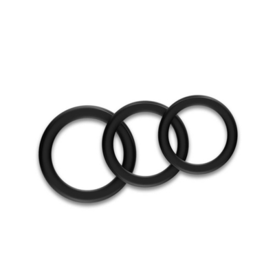 Trois dans le gland d'un silicone entassent la grande taille 52mm de l'anneau IPX7 pour l'éjaculation de retard