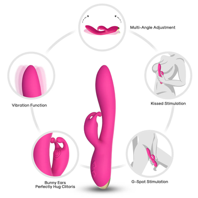 Stimulateur clitoridien de jouets de fille de massage de lapin sexuel d'orgasme pour la femelle