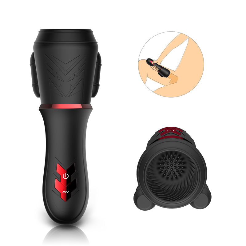 Baguette magique de poids du commerce d'hommes - le gland exerce le Massager de Masturbator de vibrateur de tasse 10 fréquences, doubles moteurs