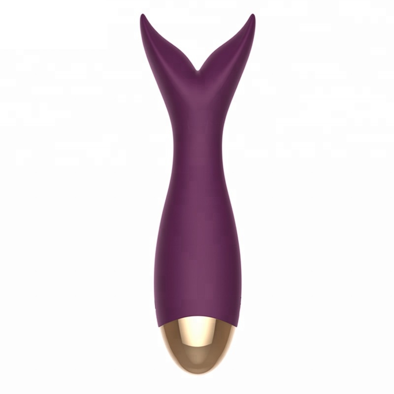 Le dauphin de Massager de stimulation de Clit de silicone de FDA a formé le jouet de sexe de vibrateur de tache de Clit G