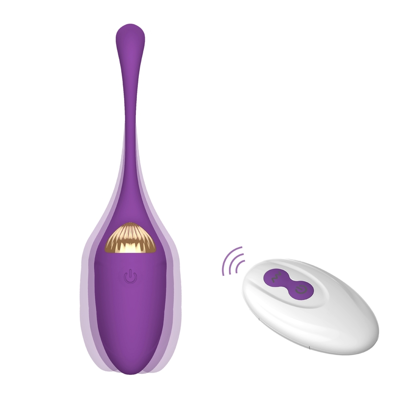 10 fonctions aiment jouet mince électrique de sexe de vibrateur de balle de vibrateur de vibrateur d'oeufs le long