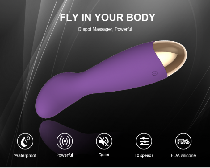 Vibrateur de godemiché de vagin de clitoris pour les jouets adultes rechargeables de sexe de femmes