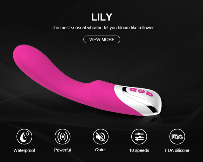 Orgasme stimulant et vibrateur femelle de imperméabilisation de vagin de silicone de vibrateur de silence confortable passionné de stimulation