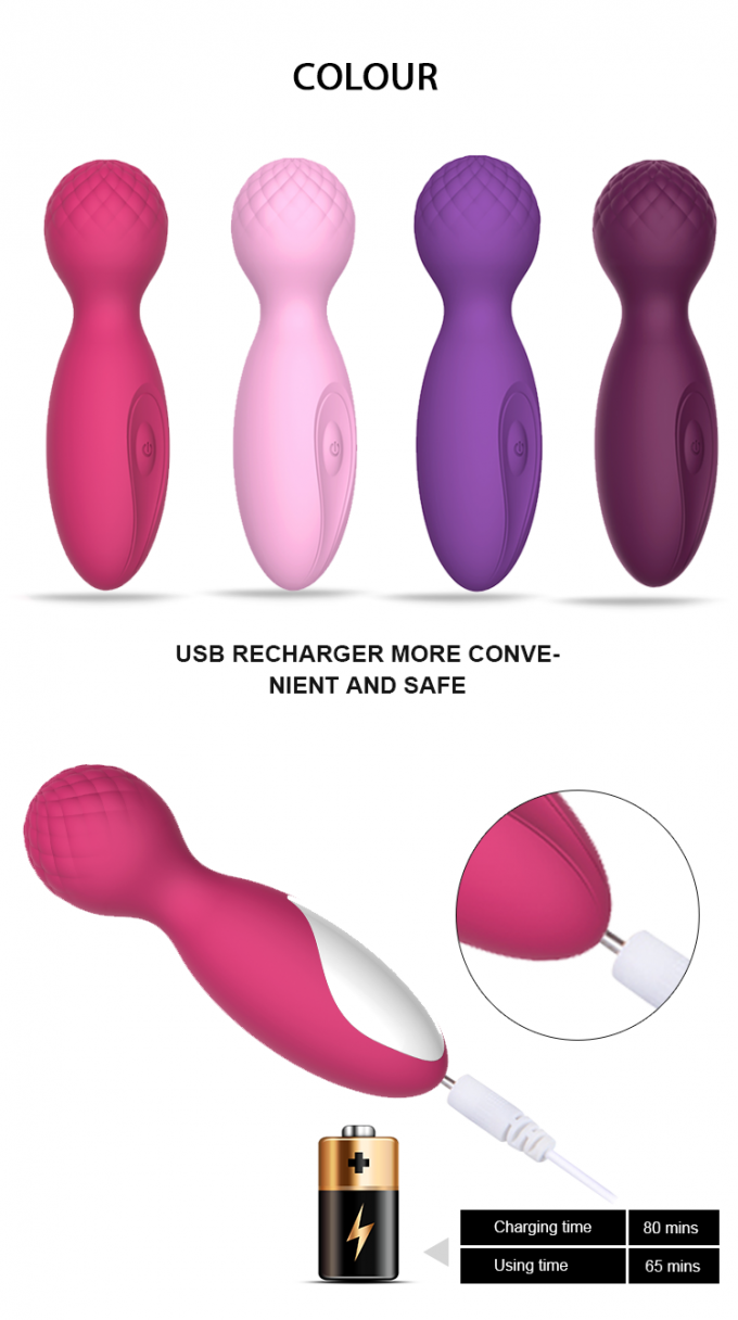 10 Function Satin Silicone G Vibe Body wand mini love edition body massager